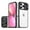 Black, variant on ELEHOLD Clear Acrylic Case for iPhone 14 Pro Max Crystal Transparent Sliding Lens Cover Anti-Yellowing Anti-Fingerprint Shockproof Case Compatible with MagSafe (6.7 inch), Pink
