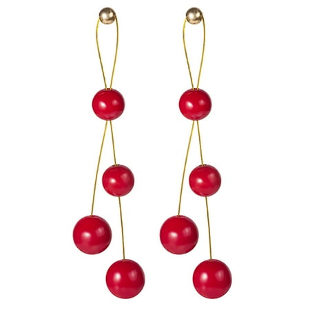 

Frcolor 1 Pair Creative Ear Stud Alloy Earrings Red Ear Pendant Alloy Ear Accessory