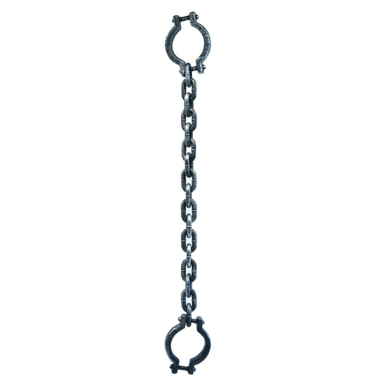 Fake Leg Shackles Prison Ankle Restraint Chains Halloween Costume Accessory Prop Fake Leg Shackles Prison Ankle Restraint Chains Halloween Costume Accessory Prop