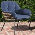 thumbnail image 6 of Hanover Naya 3-Piece Chat Set with Navy Blue Cushions, 6 of 10