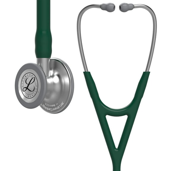 Littmann Cardiology IV Diagnostic Stethoscope 27" Stainless Steel (Green) 6155, More Than 2X as Loud