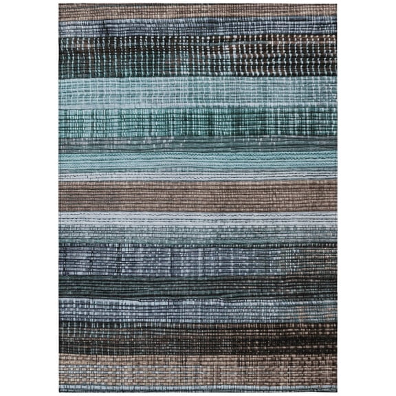Dalyn Rugs Machine Washable Indoor/Outdoor Chantille Teal 10' x 14' Rug