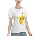 thumbnail image 2 of T-Shirt Basique à Manches Courtes pour Femmes Pikachu, 2 of 6