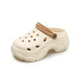 thumbnail image 3 of 2024 Sandalias de suela gruesa para mujer, plataforma EVA, zuecos, zapatos de jardín de moda para mujer, zapatillas de playa gruesas antideslizantes para exteriores, 3 of 5