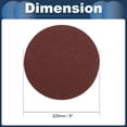 thumbnail image 6 of Unique Bargains Sanding Discs, 9" 60 Grit Automotive Repair Round Hook and Loop Sandpaper Aluminum Oxide, Paper Base Red, 30 Pcs, 6 of 7