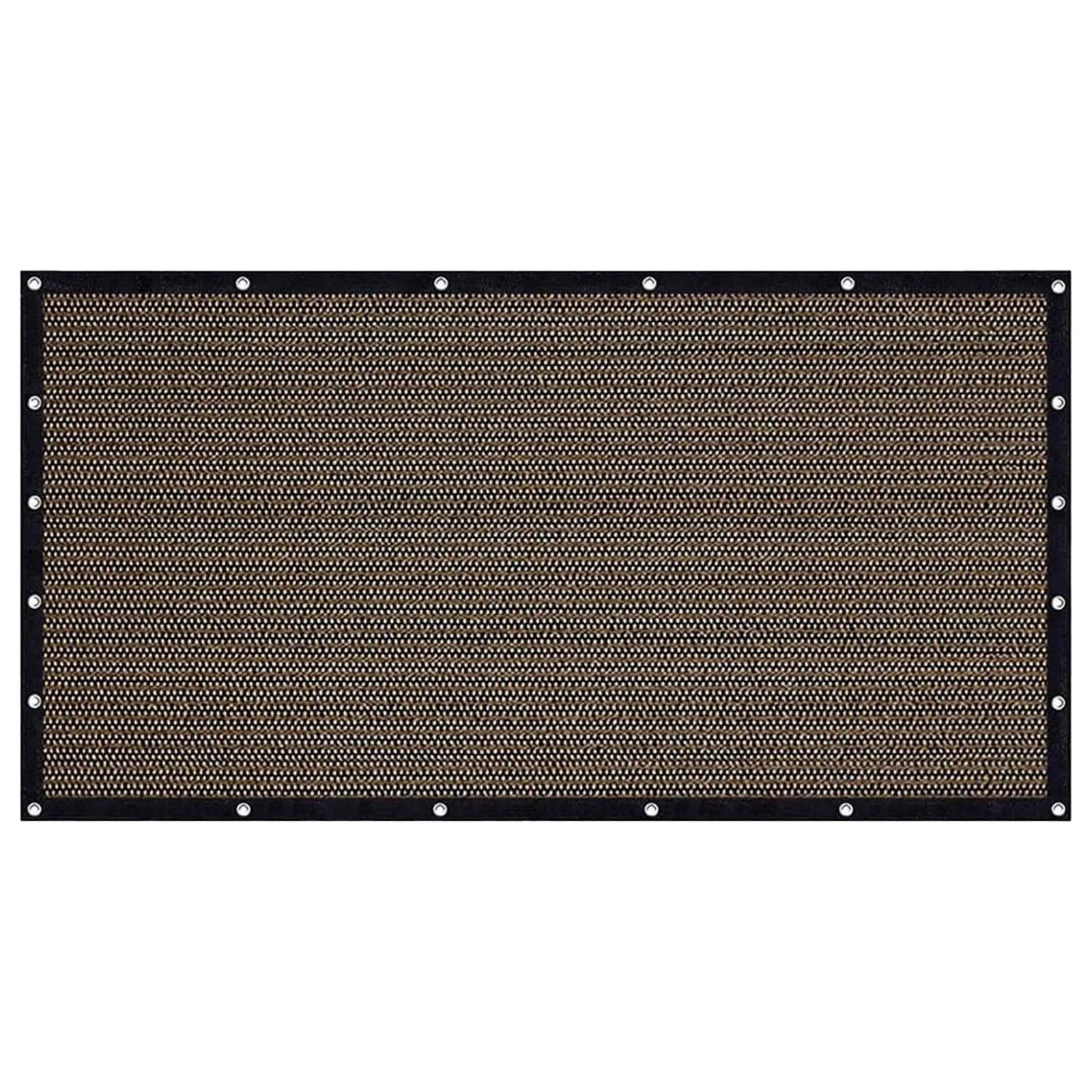 EDHITNR Sun Shade Fabric, 90% UV Block Pergola Shade Cloth with Grommets, Heavy Duty Patio Cover for Garden Backyard Carport Playground Sun Protection, Brown