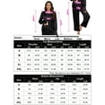 thumbnail image 5 of Women's Button Down Long Sleeve Nightwear Satin Loungewear Comfy Boyfriend Pajama Sets, 5 of 5