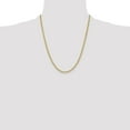 thumbnail image 2 of Diamond2Deal 14K Yellow Gold 3.3 mm Regular Rope Chain Necklace for Mens 22", 2 of 7
