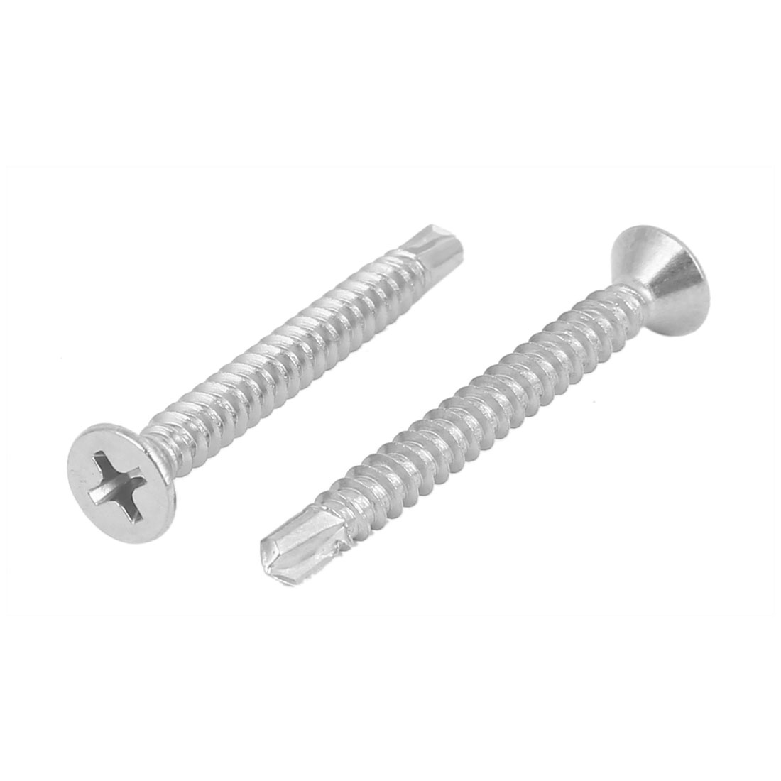 M4.2 x 38mm Male Thread Phillips Countersunk Head Self Drilling Screws