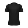 thumbnail image 4 of Men's casual solid color V-neck gentleman's business short-sleeved fitness T-shirt Black 2X, 4 of 5
