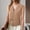 Khaki, variant on DuoJiaJ Womens Ribbed Sweater Vest, V Neck Button Front Sleeveless Layering Beige S