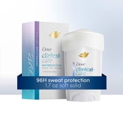Dove Clinical + Care Antiperspirant Deodorant Soft Solid for Women Original Clean, 1.7 oz