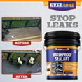 thumbnail image 6 of Waterproof Sealant - All Surface Leak Repair Indoor and Outdoor Waterproof Coating, Water-Based, Easy to Apply, Original Black, 1 Gallon, 6 of 6
