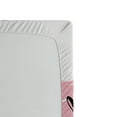 thumbnail image 2 of Ambesonne Lifestyle Fitted Sheet, Try Motivation Words, Full Size, Pale Pink Black, 2 of 2
