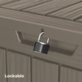 thumbnail image 7 of 28 Gallon Heavy-Duty Resin Storage Box | Lockable Waterproof Deck Chest for Home, Garden & Outdoor Furniture Protection - Gray5083188479672, 7 of 7