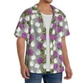 thumbnail image 2 of Sikiie Rose Flowers Men's Wrinkle Free Untucked Cuban Shirt Business Casual Button Down Shirts Short Sleeve ShirtMedium, 2 of 5