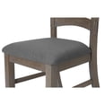 thumbnail image 3 of **SET OF 2** Wood and Linen Side Chairs, Gray, 3 of 3