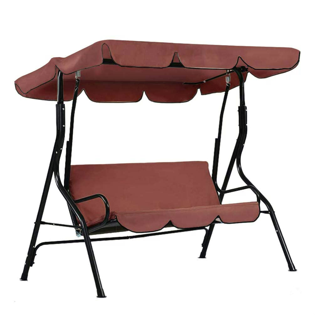 Patio Swing Canopy Cover Set Swing Replacement Top Cover + Swing