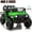 Green, variant on 4WD 24 Volt Ride on Toys, Joyracer Electric Truck for Kids, 2 Seater Power Car Wheels with Remote, Bluetooth Music, USB, LED Lights, Black