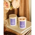 thumbnail image 3 of Vela AOOVOO con aroma a lavanda con cristales, 800 ml, 200 h, paquete de 4, 3 of 7