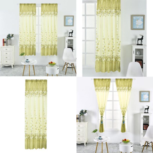 Cortina Macarena Cortina de rosa con estampado liso 100x200cm