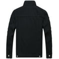 thumbnail image 5 of LZLER Black Jean Jacket for Men Classic Denim Jacket with Hole, 5 of 6