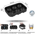 thumbnail image 5 of Ice Cube Mold, 2 Pieces Large Silicone Ice Cube Mold With Lid Ice Cube, 1 Square, 5 of 5