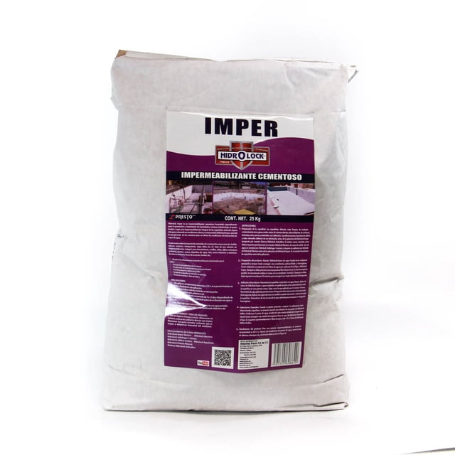 Hidrolock Imper tratamiento y prevención de humedades Presto Blanco 25KG