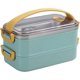thumbnail image 1 of Stainless Steel Lunch Box, Double Layer Lunch Box, Leakproof Sealed Thermal Bento Boxes for School W, 1 of 5