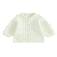 thumbnail image 1 of Infant Baby Boy Girl Knitting Cardigan Solid Color -Neck Button Closure Sweater Coat for Autumn 18-24 Months, 1 of 8