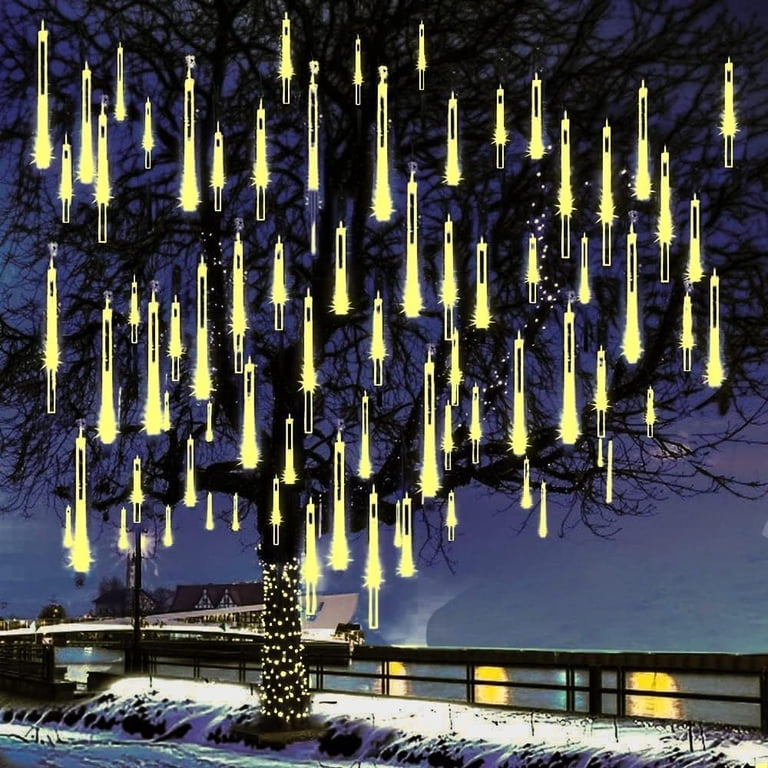 Meteor Shower Falling Rain Lights 30Cm 8 Tubes 192 Led Ip65 Étanche