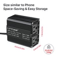 thumbnail image 3 of EFFORTWAY 300W Power Inverter 12V DC to 110V AC Car Charger Plug Adapter 2AC Outlets + 2USB Charger for Phone, Laptop on Road Trip, Home, Camping Black Modified Sine Wave Inverter, 3 of 8