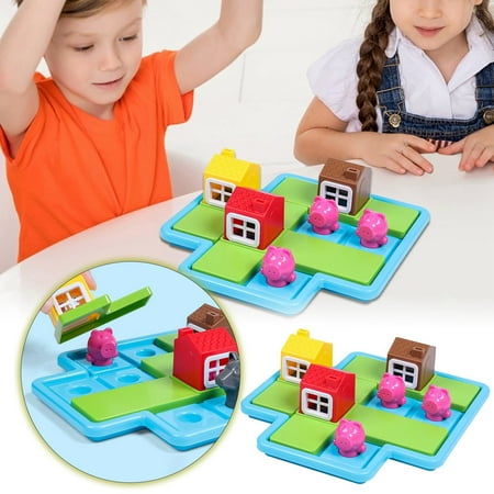 Early Childhood Education Toys Fairy Tale Story And Logical Thinking Training Player Game for Indoor Use 7.67×7.67 inch Sky Blue
