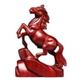 thumbnail image 2 of Chinese Feng Shui Black Horse Statue, Horse Statue Small Wooden 2026 Chinese New Year Ornaments Feng Shui Figurine, Tabletop Fire Horses Attracting Wealth and Good Luck, 2 of 7