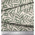 thumbnail image 3 of Soimoi Green Viscose Chiffon Fabric Artistic Leaves Print Sewing Fabric Yard 42 Inch Wide, 3 of 3