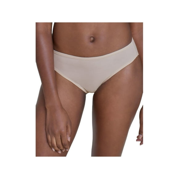 SKARLETT BLUE Intimates Beige Knit Jersey Folds Into Pocket Hipster Underwear ONE SIZE