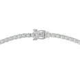 thumbnail image 6 of 5 Carat TW Lab Grown Diamond Straight Line 4 Prong Tennis Necklace in 14K White Gold - 16 Inches, 6 of 6