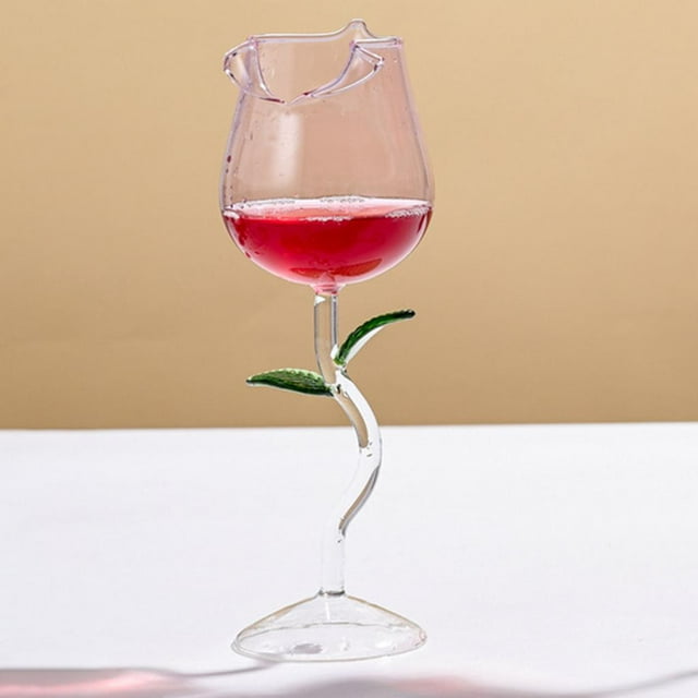 cóctel única, copa transparente de 5oz/150ml, copa de para beber regalos de inauguración de casa Rosa perfecl Copas de vino de champán