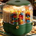 thumbnail image 3 of Candy Dispenser 360° Rotating with 6 Compartments, Large Capacity Multi-Purpose Kitchen Storage Container with Airtight Lid, 3 of 7