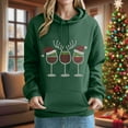 thumbnail image 2 of LEBONYARD Women's Trendy Hooded Drawstring Christmas Printed Pocket Front Sweatshirts Casual Long Sleeve Loose Warm Fit Regular Christmas Sweatshirts, 2 of 5