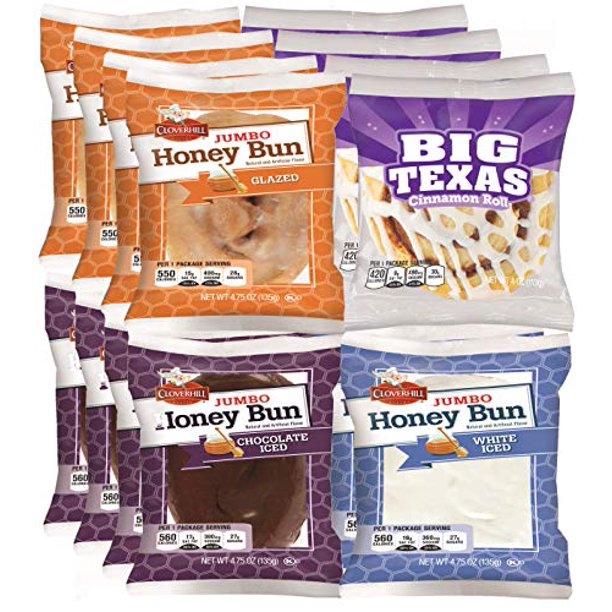 Cloverhill Bakery Ultimate Honey Bun Variety Pack Big Texa