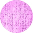 thumbnail image 1 of Ahgly Company Indoor Round Solid Pink Modern Area Rugs, 8' Round, 1 of 4