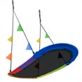 thumbnail image 6 of Sorbus Saucer Swing Surf Mat for Backyard Playground Oval Platform - Fits 3 Kids, 6 of 11
