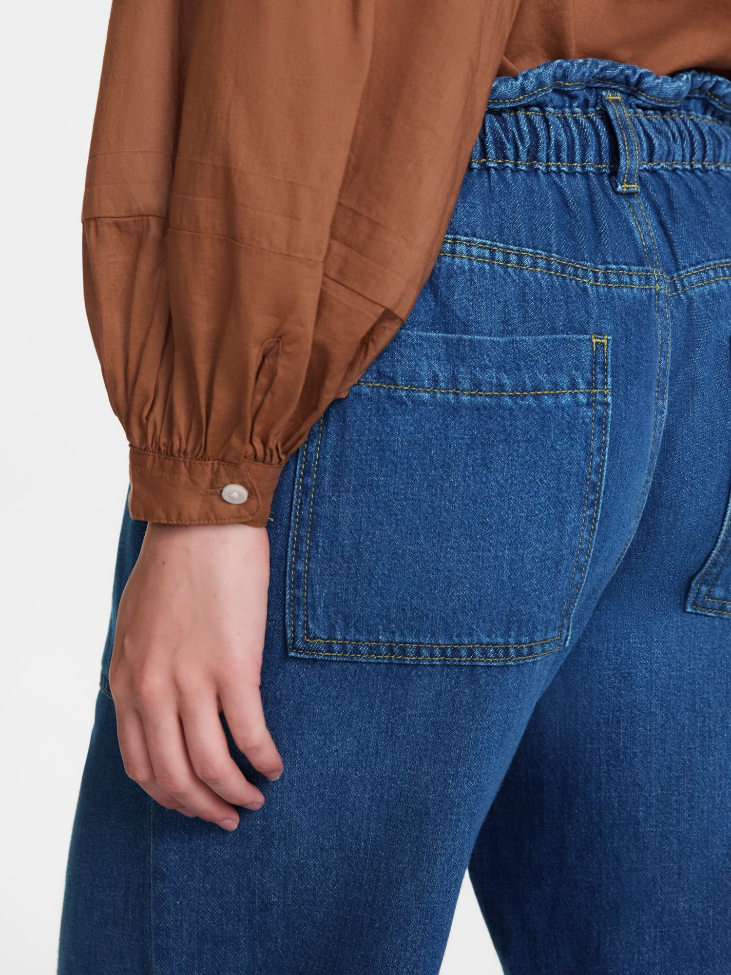 Scenario Women's Drapey Denim Jeans, Sizes XS-XXXL