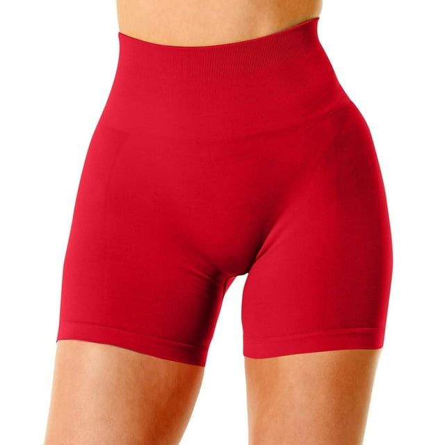 High Waisted Workout Lifting Shorts For Women Seamless Gym Yoga Booty Sculpting Swim Pants