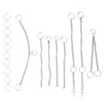 thumbnail image 3 of Cadena Trenzada Para El Cabello, Anillos Trenzados Para El Cabello Multiusos Oxidatio Resistente A La Oxidación Con Anillos Para La Decoración Del Cabello Para El Trenzado Del ANGGREK No, 3 of 7