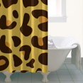 thumbnail image 4 of Yellow and Brown Of Leopard Print Shower Curtain 36"x72" ,Bathroom Decorative Shower Curtains Set with 12 Hooks,Modern Waterproof Washable Shower Curtain, 4 of 6