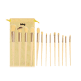 thumbnail image 1 of Juego de 13 brochas de maquillaje profesional con bolsa "Juego de 13 brochas de maquillaje profesional con bolsa Belug Amarillo, 1 of 5