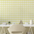 thumbnail image 3 of Ambesonne Abstract Peel & Stick Wallpaper for Home, Continuing Half Circles, 13"x72", Pastel Yellow Pale Grey, 3 of 6