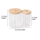 thumbnail image 4 of Xihbxyly Caja Apilable de Algodón Cosmético, Organizador con Tapa Transparente, Tarro Multiusos, Accesorio de Baño, Diseño Compacto, Estilo Europeo., 4 of 4